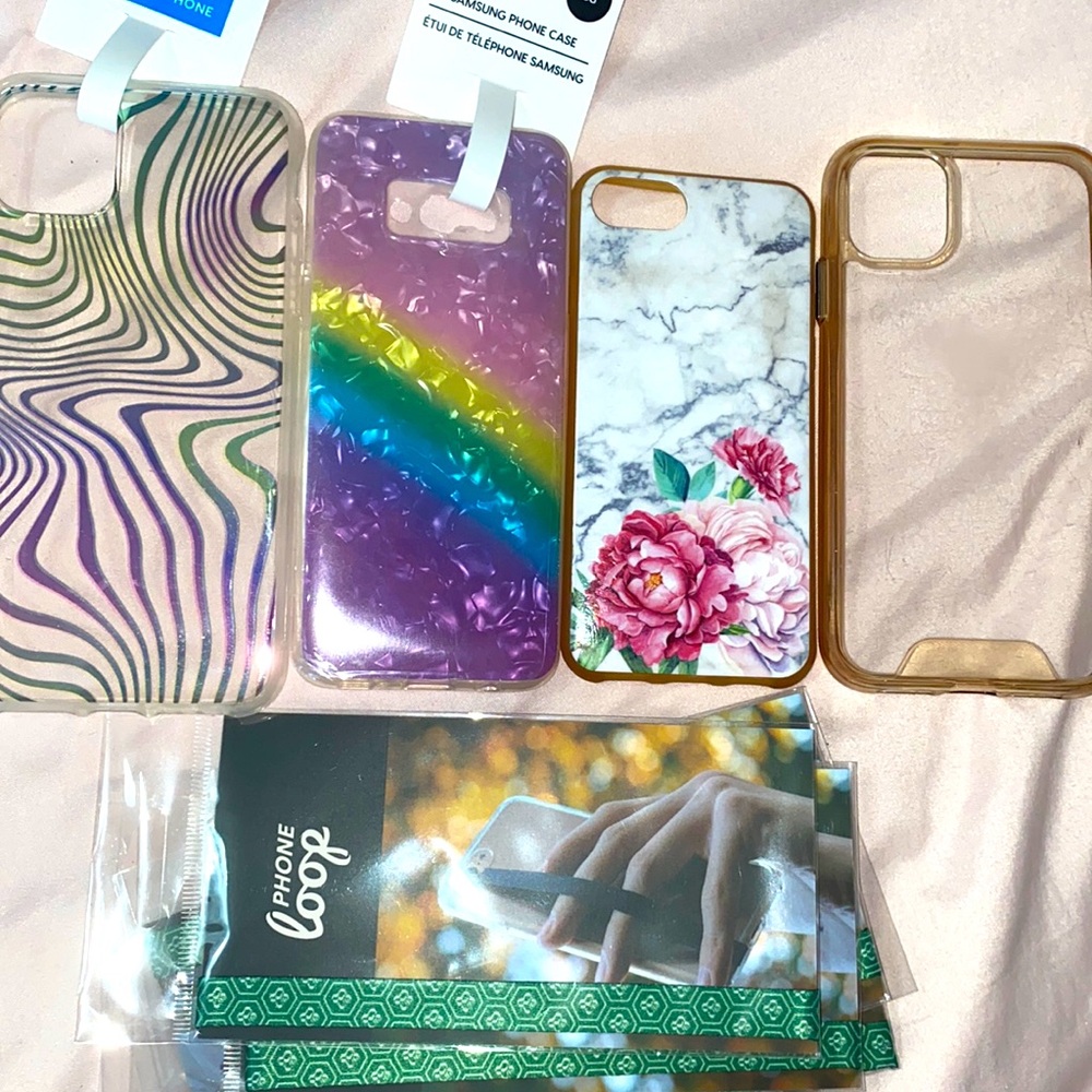 Phone cases with phone loops